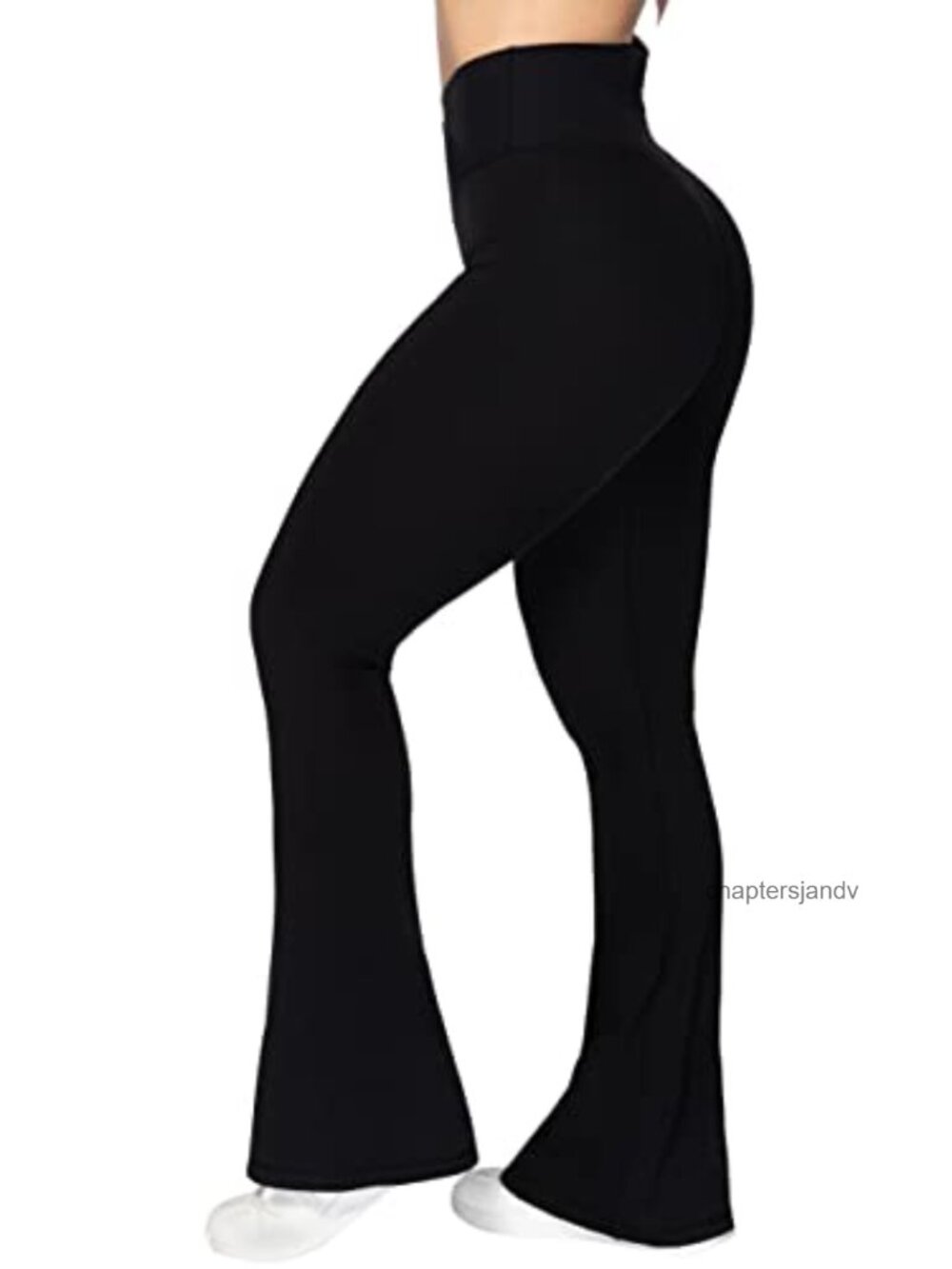 Flare Leggings Women Crossover Yoga Pants Tummy Control - Picture 5 of 6